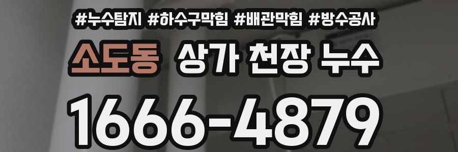 소도동 상가 천장 누수