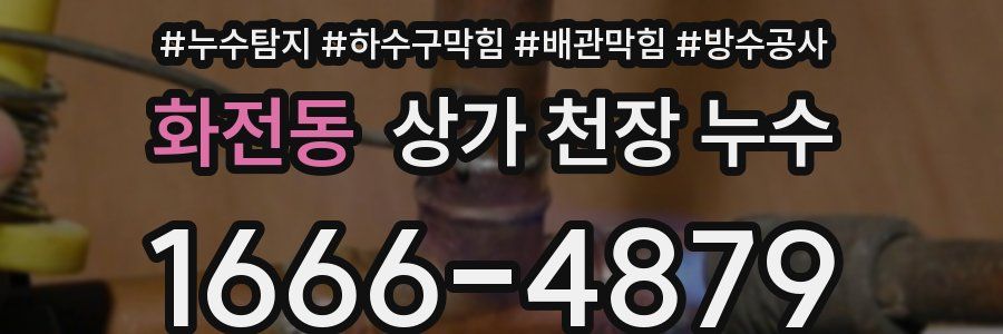 화전동 상가 천장 누수
