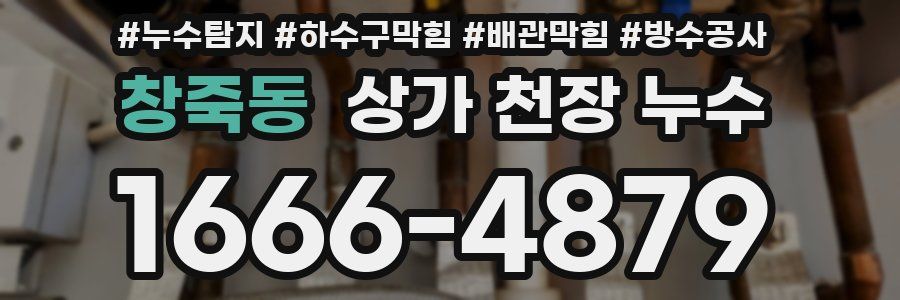 창죽동 상가 천장 누수