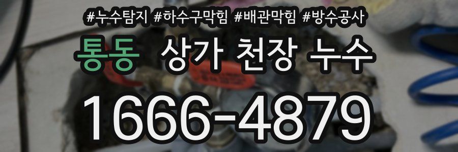 통동 상가 천장 누수