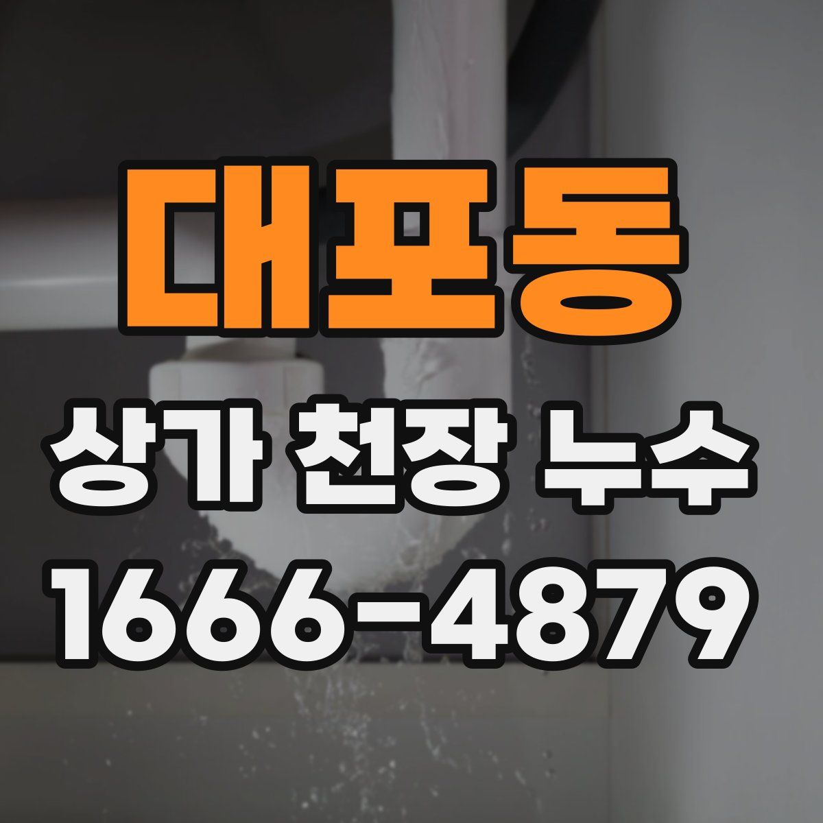 대포동 상가 천장 누수