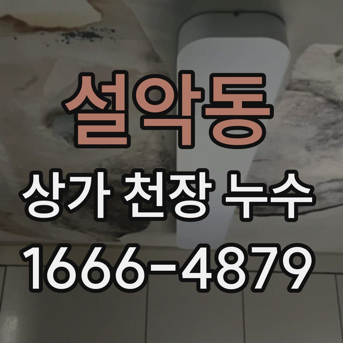설악동 상가 천장 누수