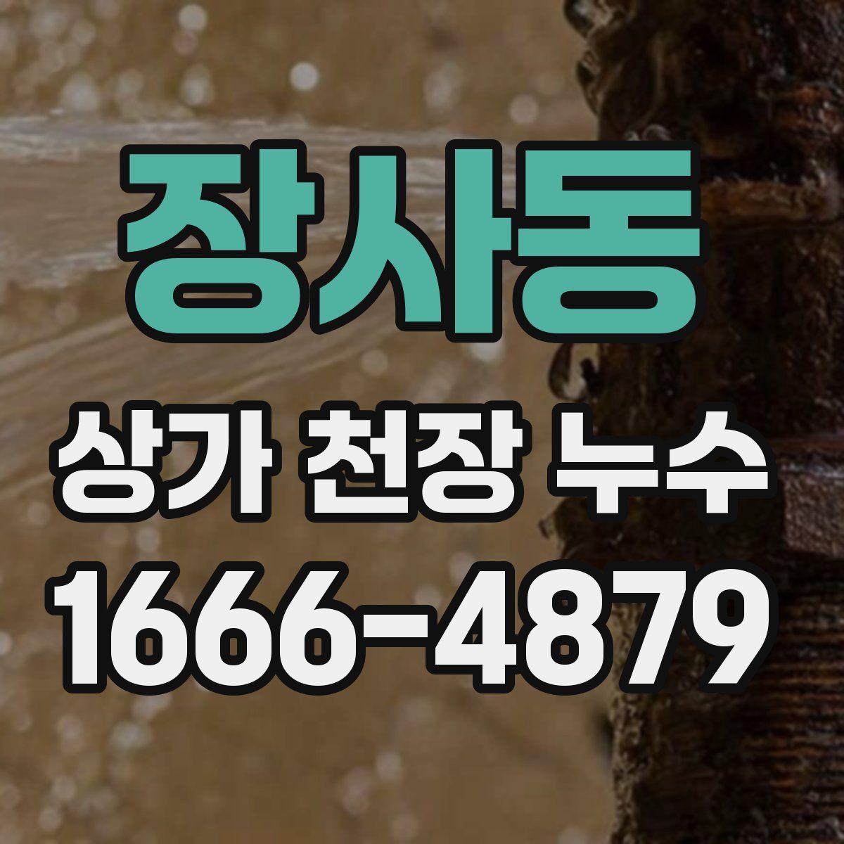 장사동 상가 천장 누수