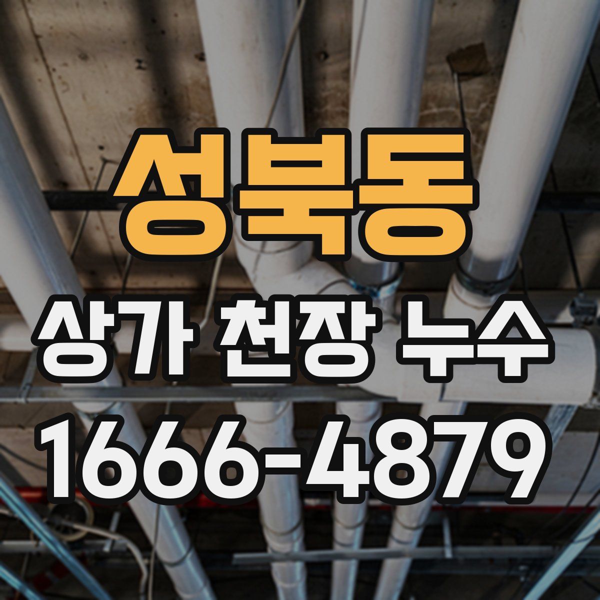 성북동 상가 천장 누수