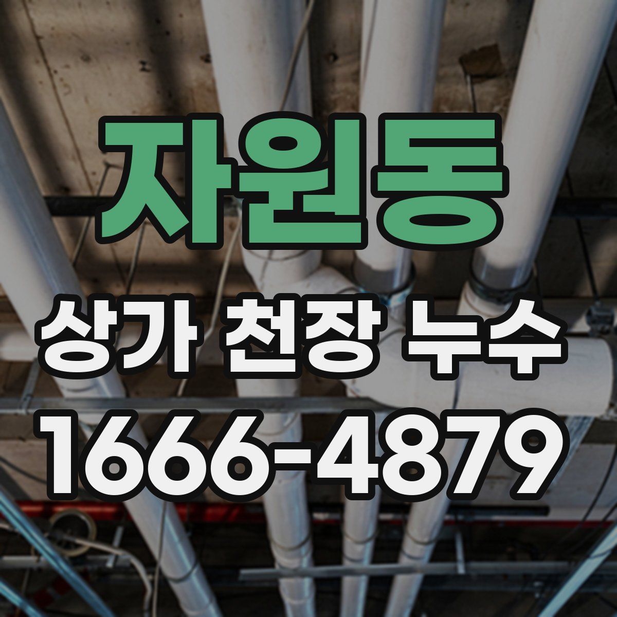 자원동 상가 천장 누수