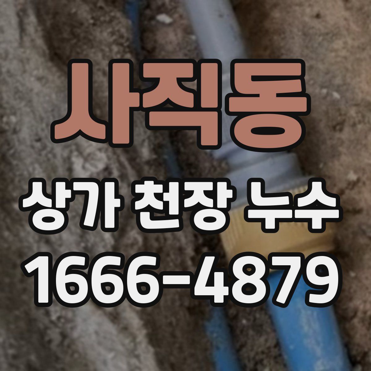 사직동 상가 천장 누수