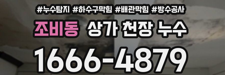 조비동 상가 천장 누수