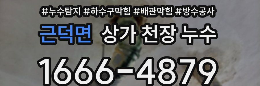 근덕면 상가 천장 누수