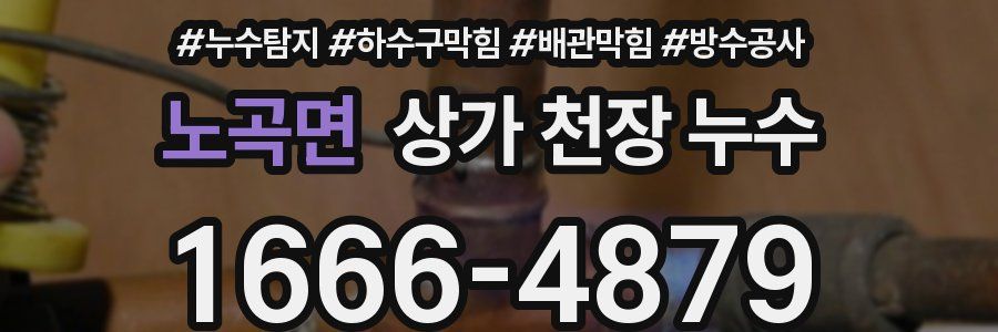 노곡면 상가 천장 누수