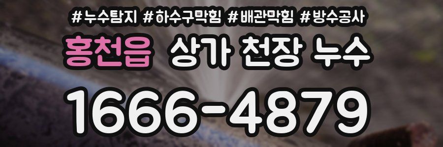 홍천읍 상가 천장 누수