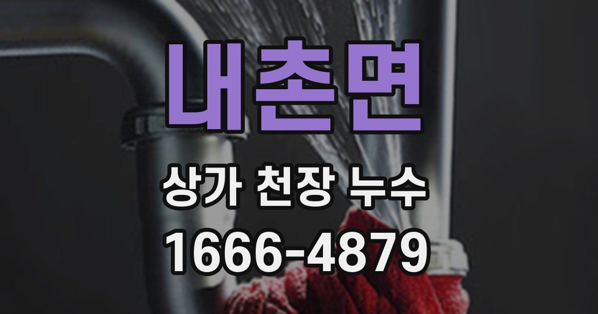 내촌면 상가 천장 누수