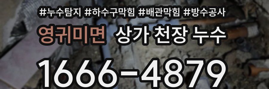 영귀미면 상가 천장 누수