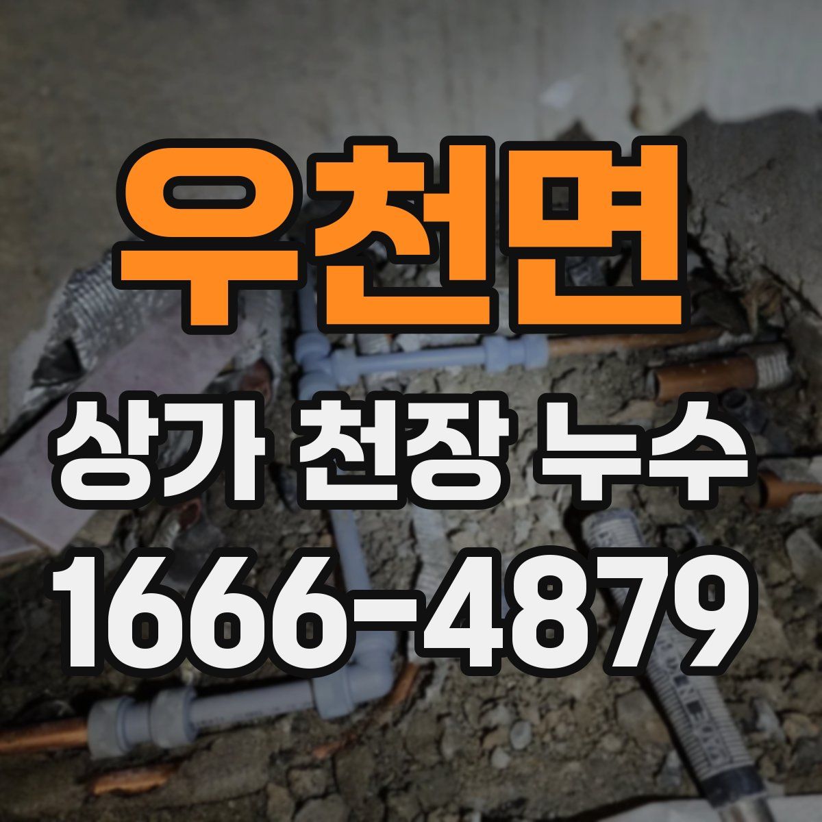 우천면 상가 천장 누수