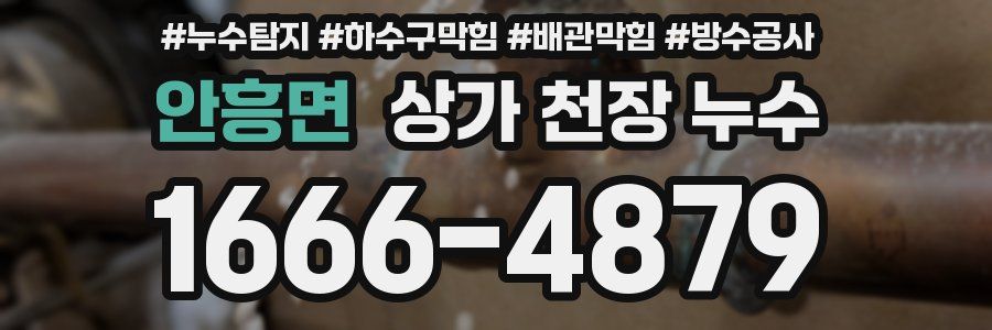 안흥면 상가 천장 누수