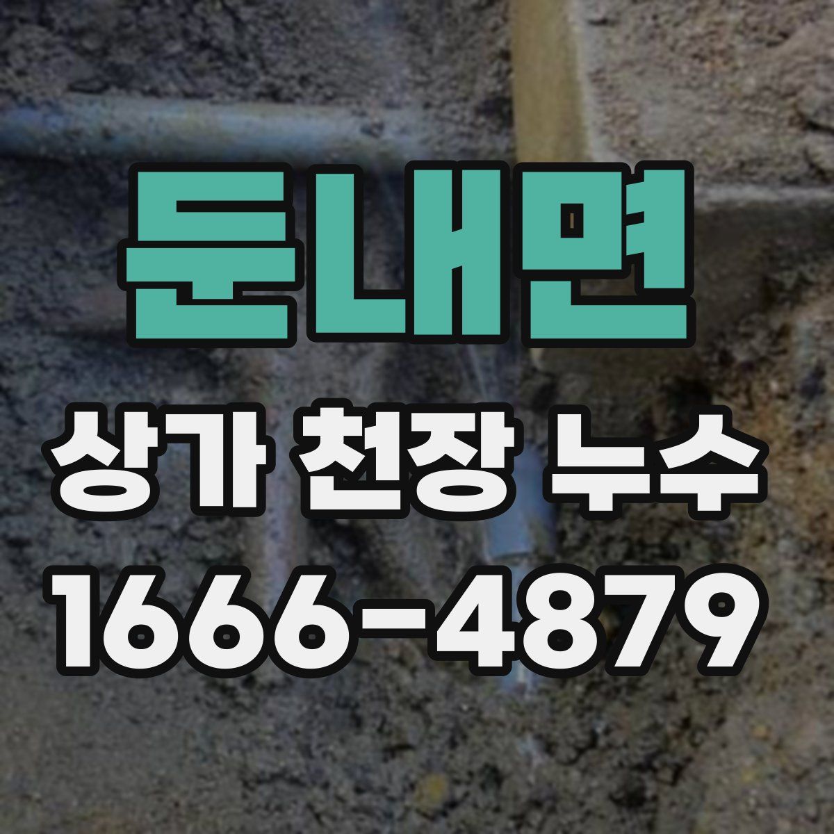 둔내면 상가 천장 누수