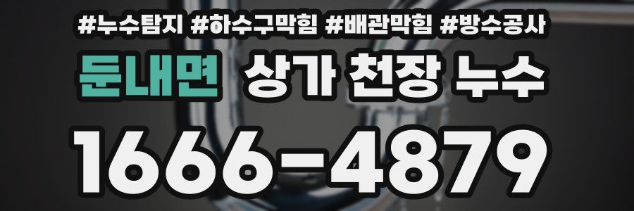 둔내면 상가 천장 누수