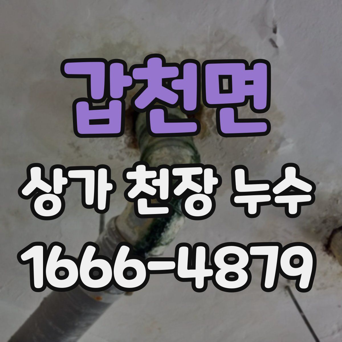 갑천면 상가 천장 누수