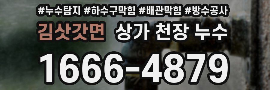 김삿갓면 상가 천장 누수