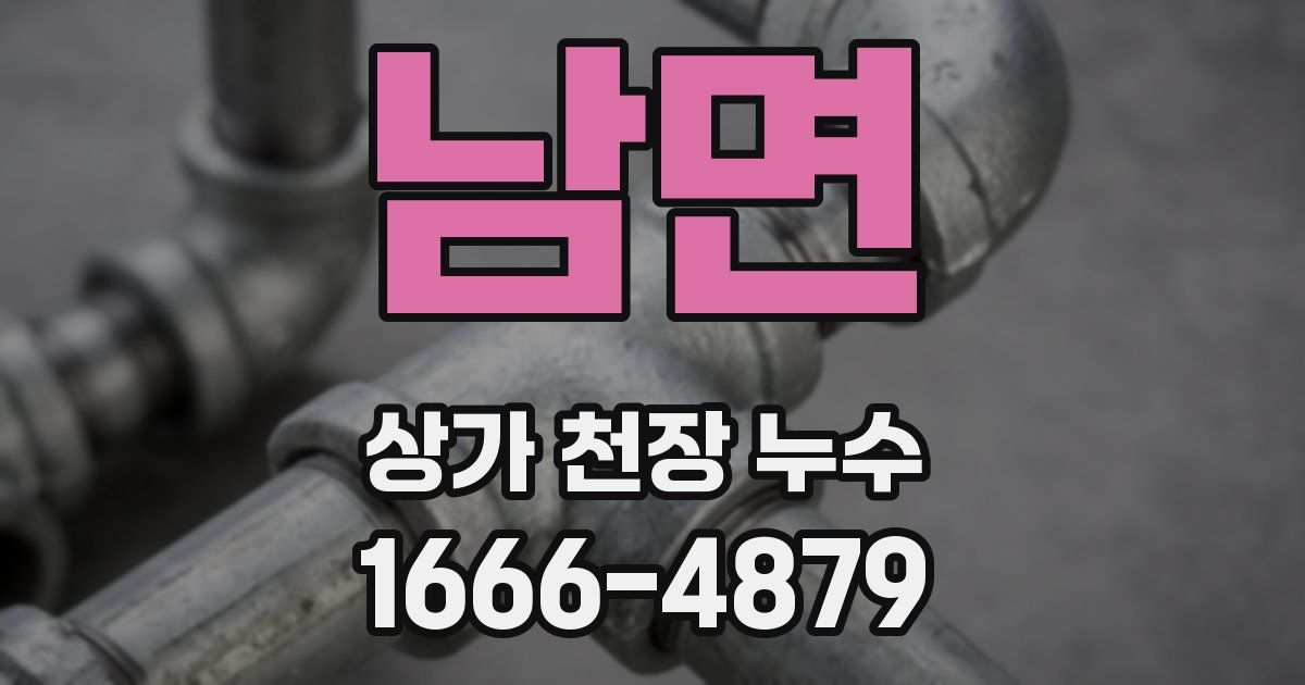 남면 상가 천장 누수