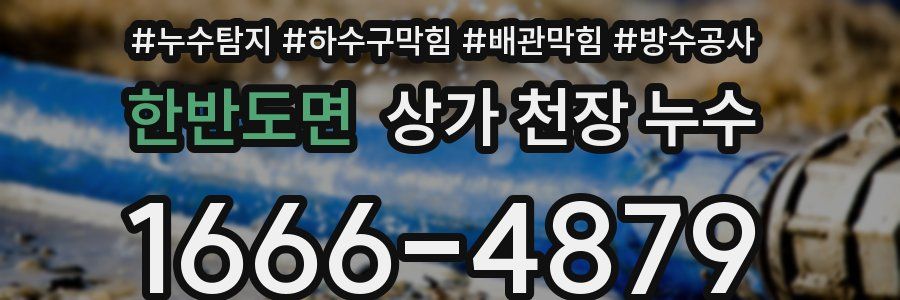 한반도면 상가 천장 누수