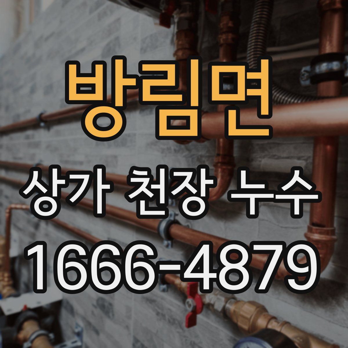 방림면 상가 천장 누수