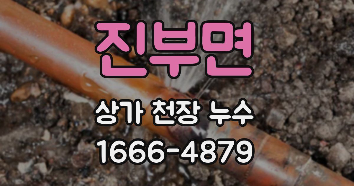 진부면 상가 천장 누수