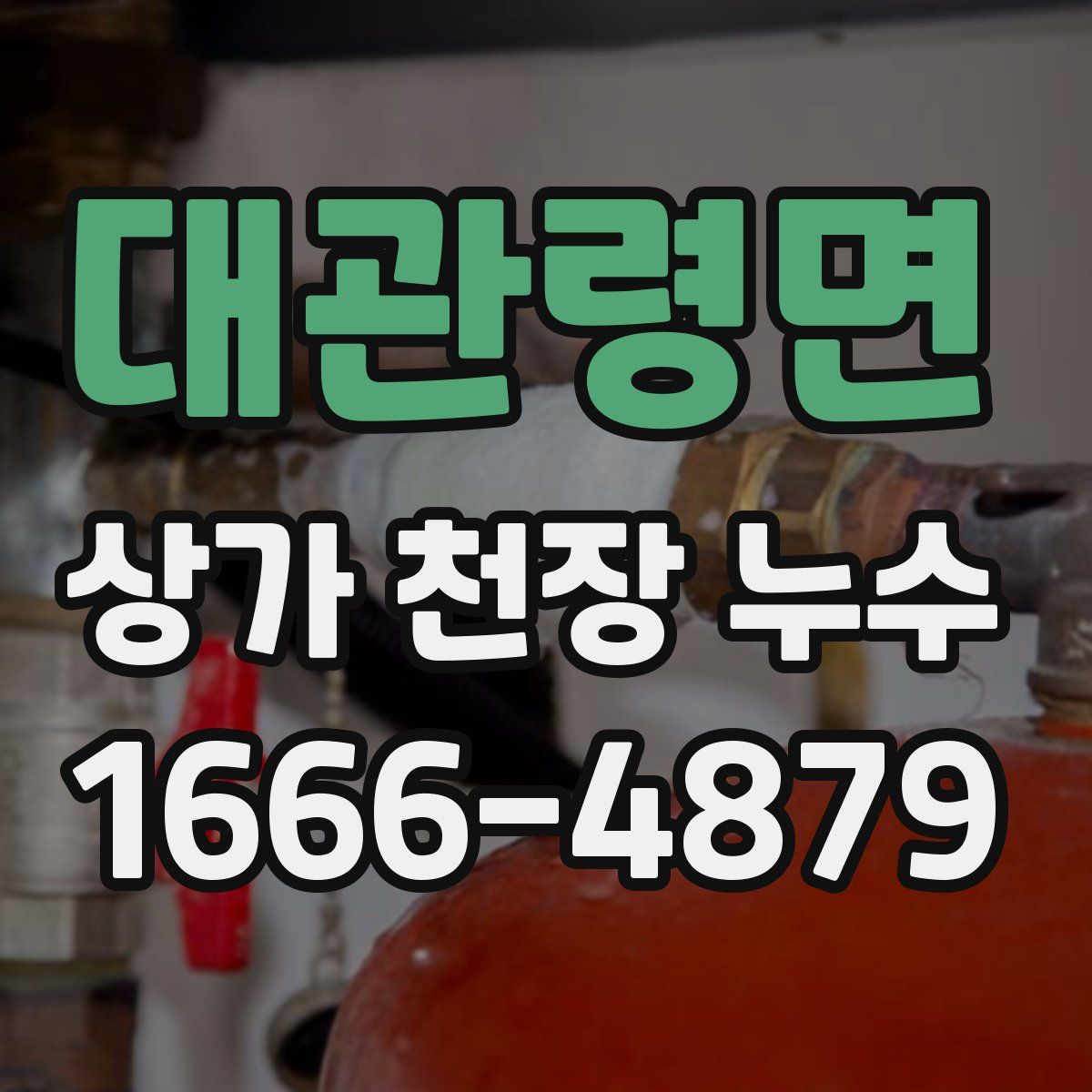대관령면 상가 천장 누수