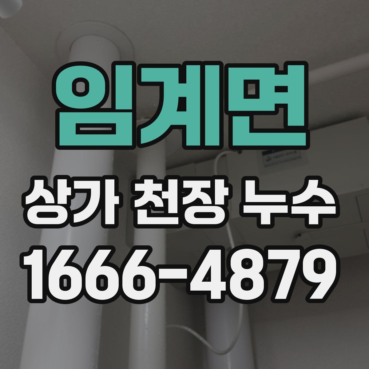 임계면 상가 천장 누수