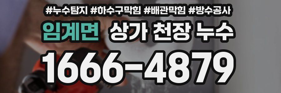 임계면 상가 천장 누수