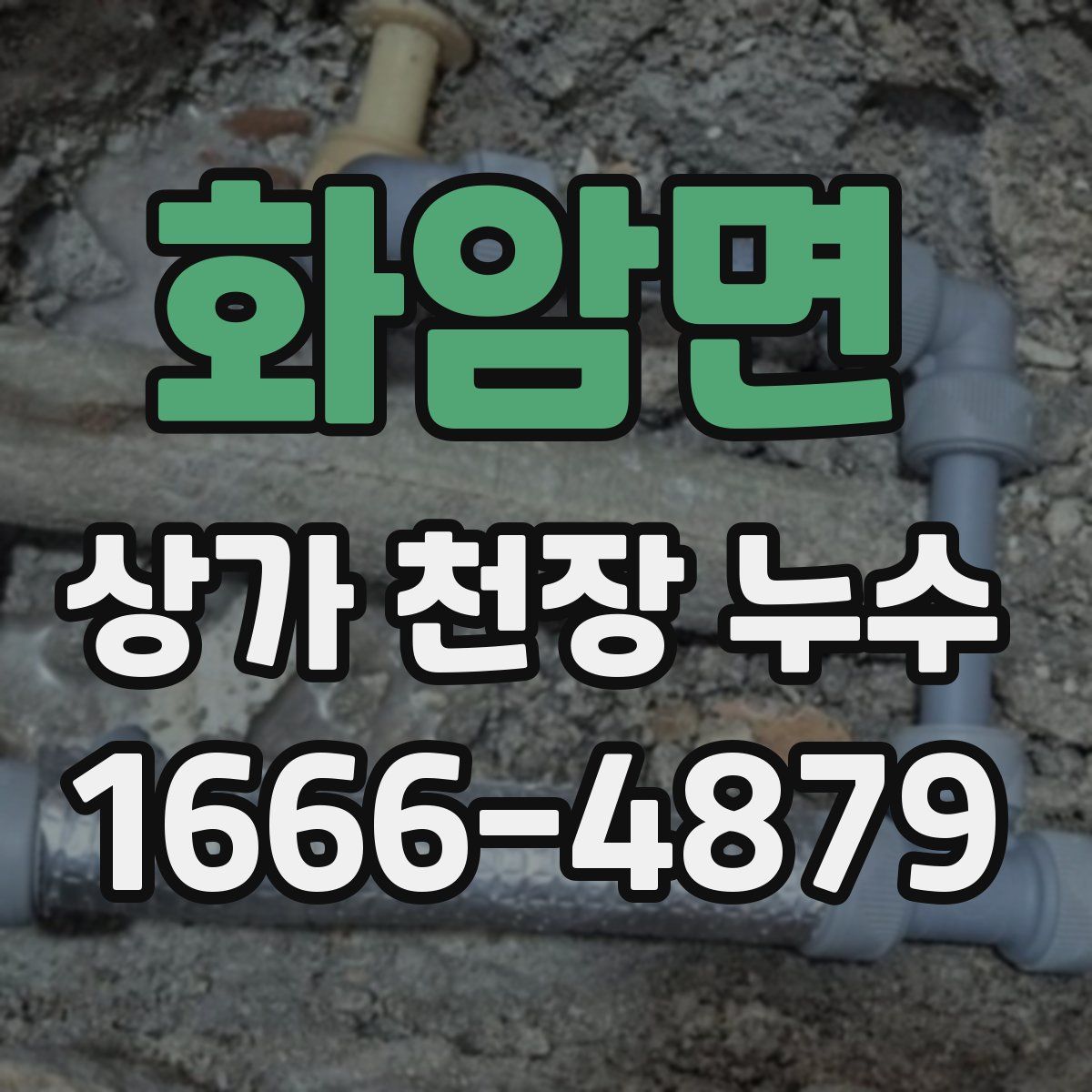 화암면 상가 천장 누수