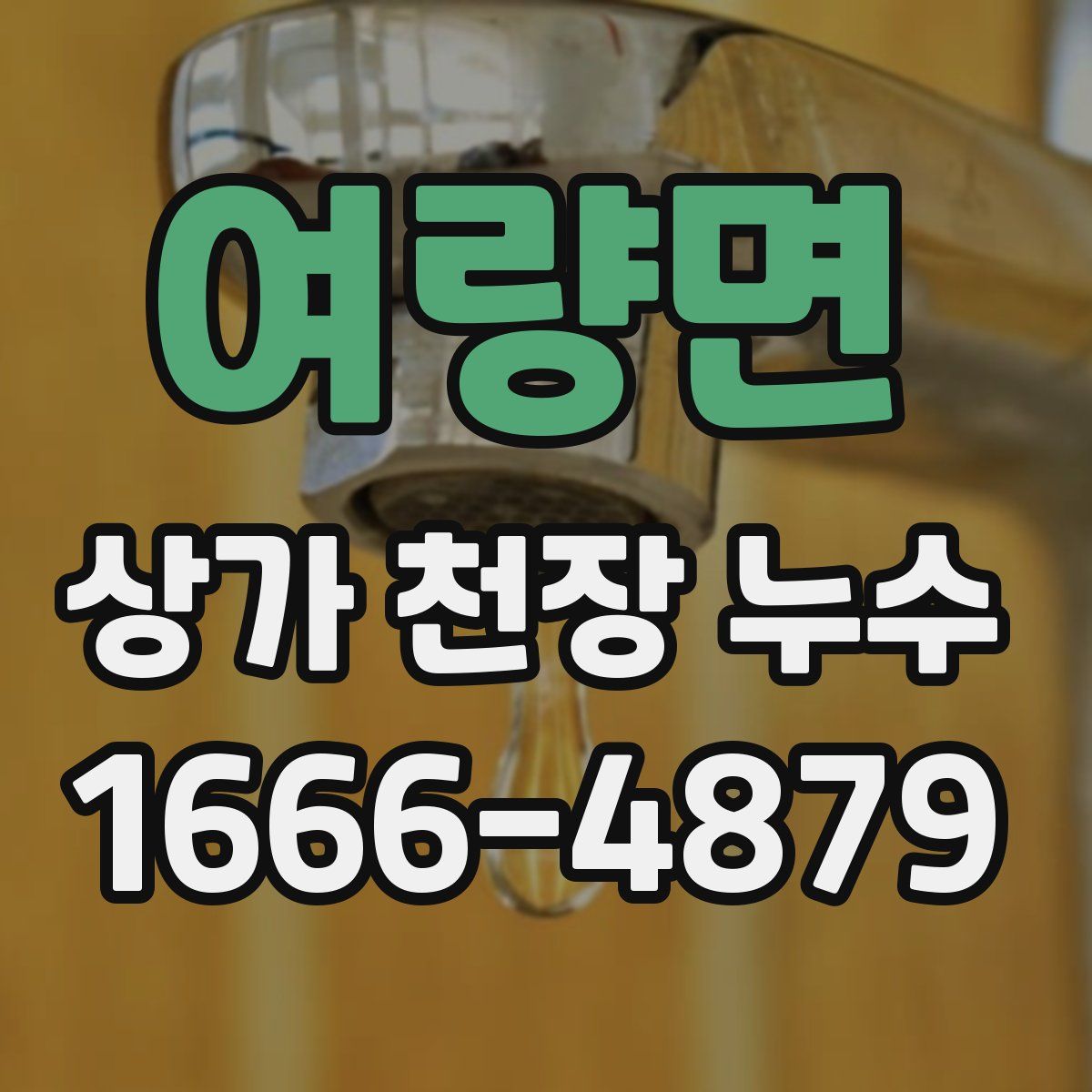 여량면 상가 천장 누수