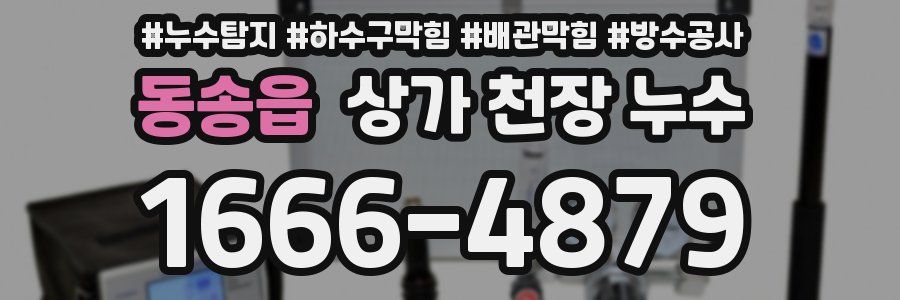 동송읍 상가 천장 누수
