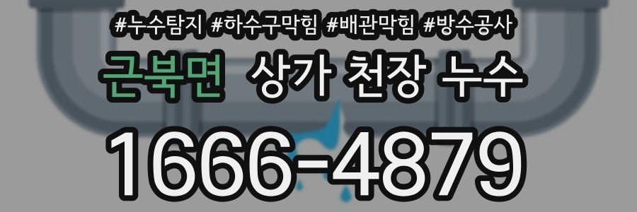 근북면 상가 천장 누수