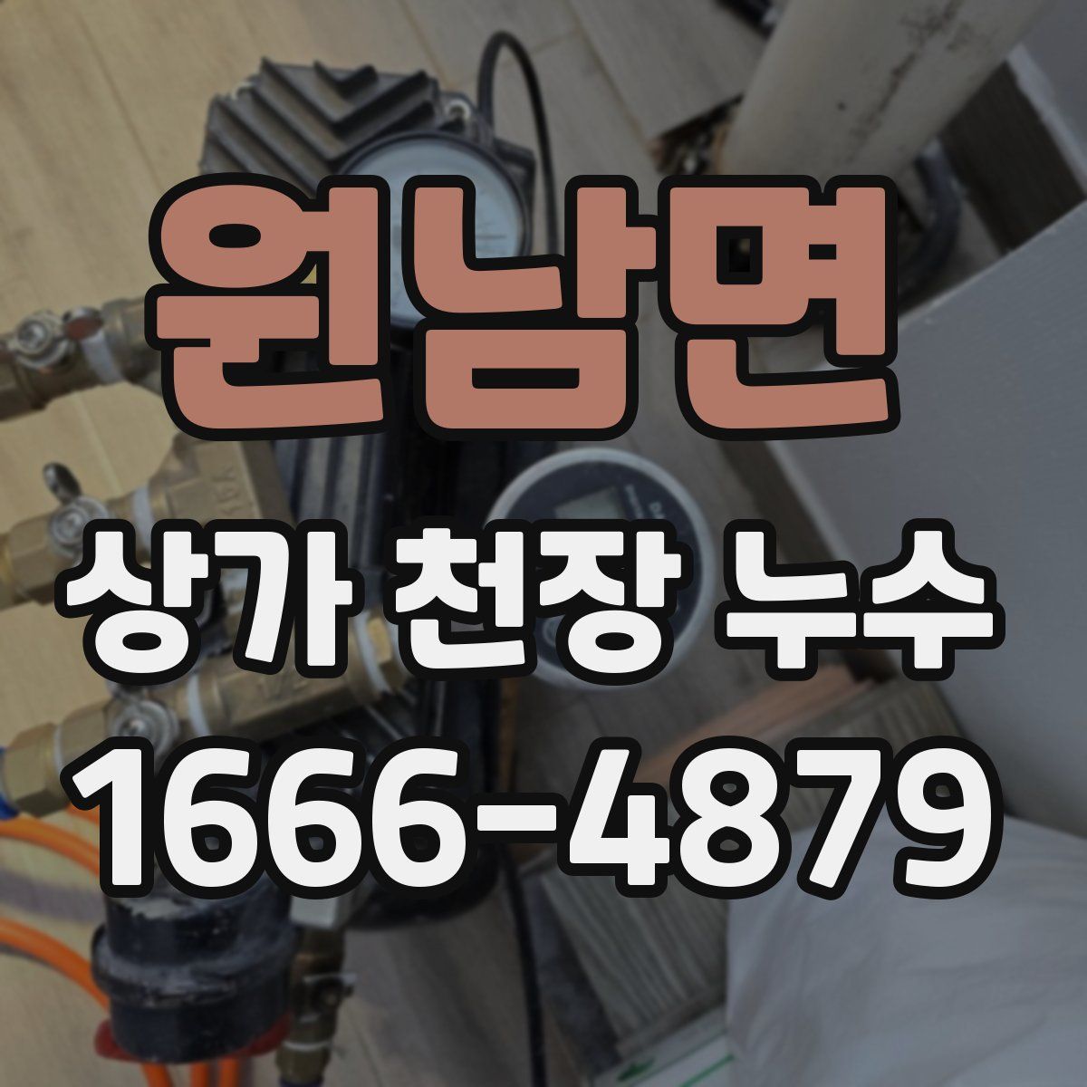 원남면 상가 천장 누수