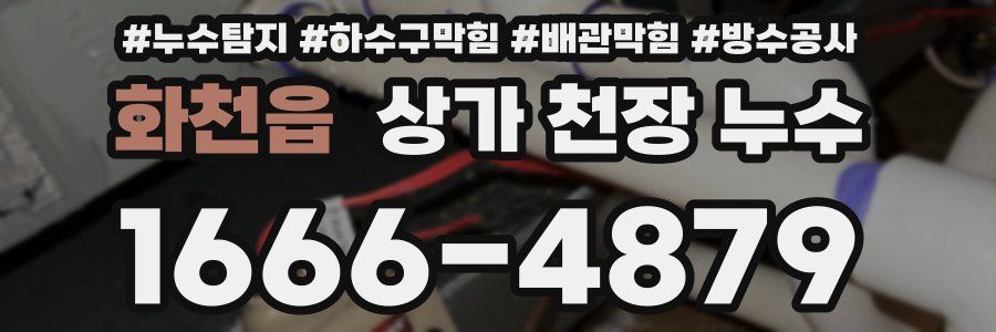 화천읍 상가 천장 누수