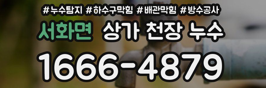 서화면 상가 천장 누수