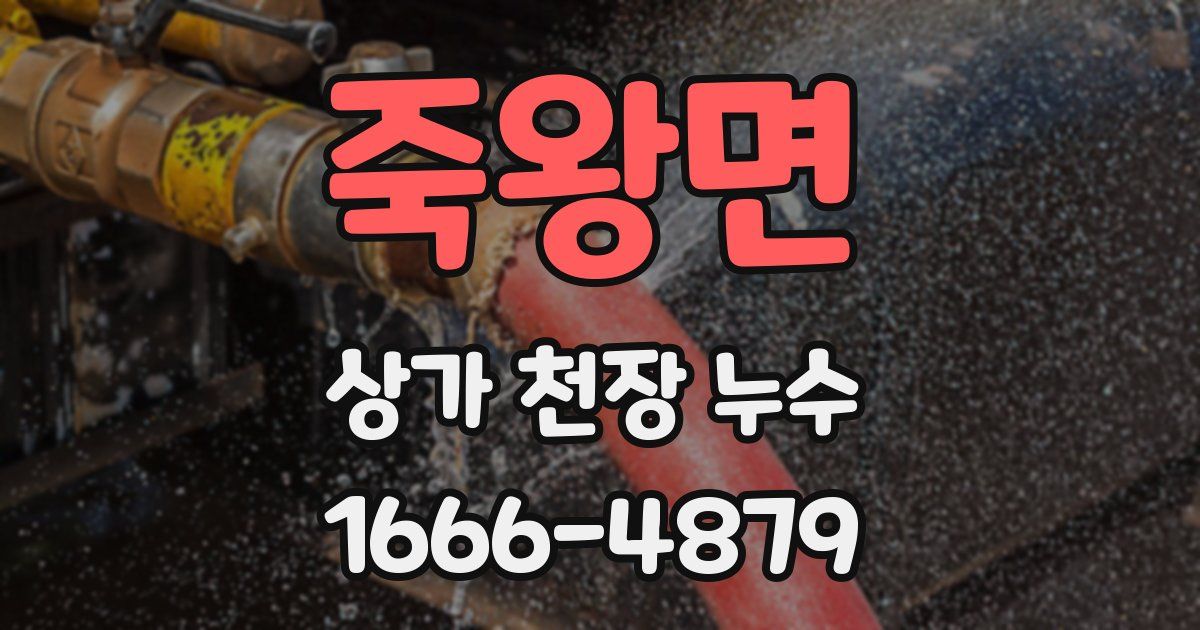 죽왕면 상가 천장 누수