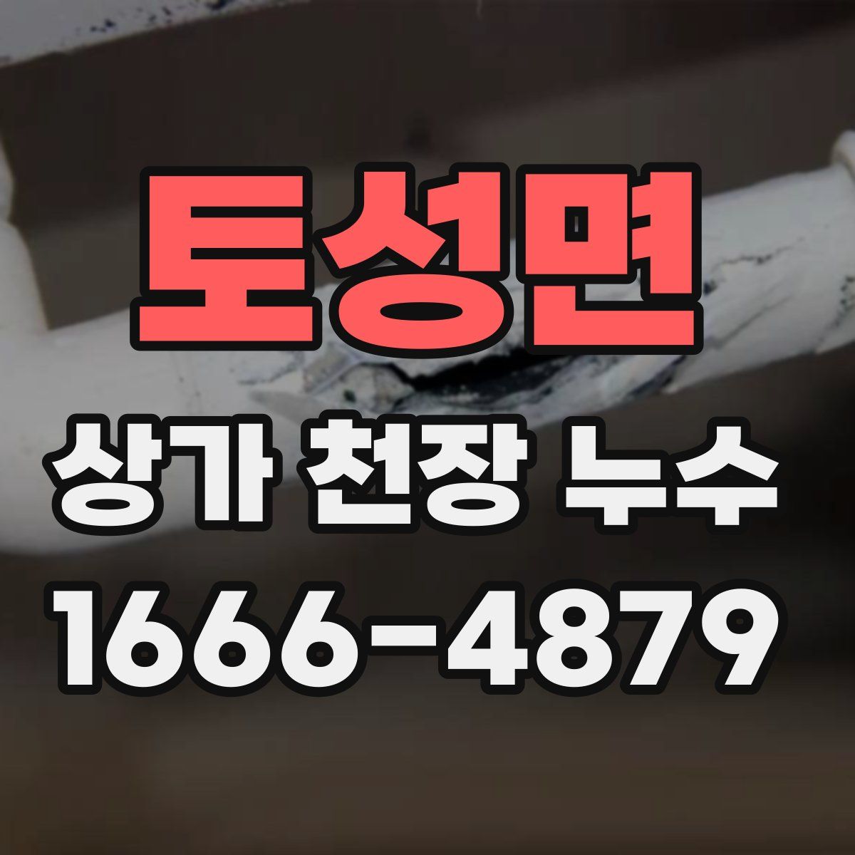 토성면 상가 천장 누수