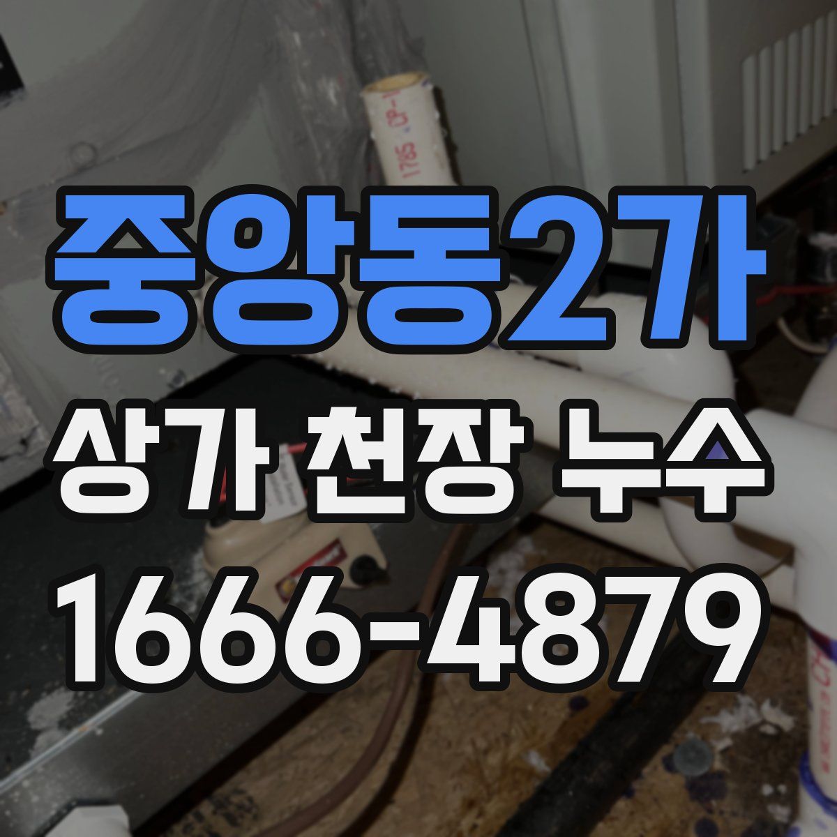 중앙동2가 상가 천장 누수