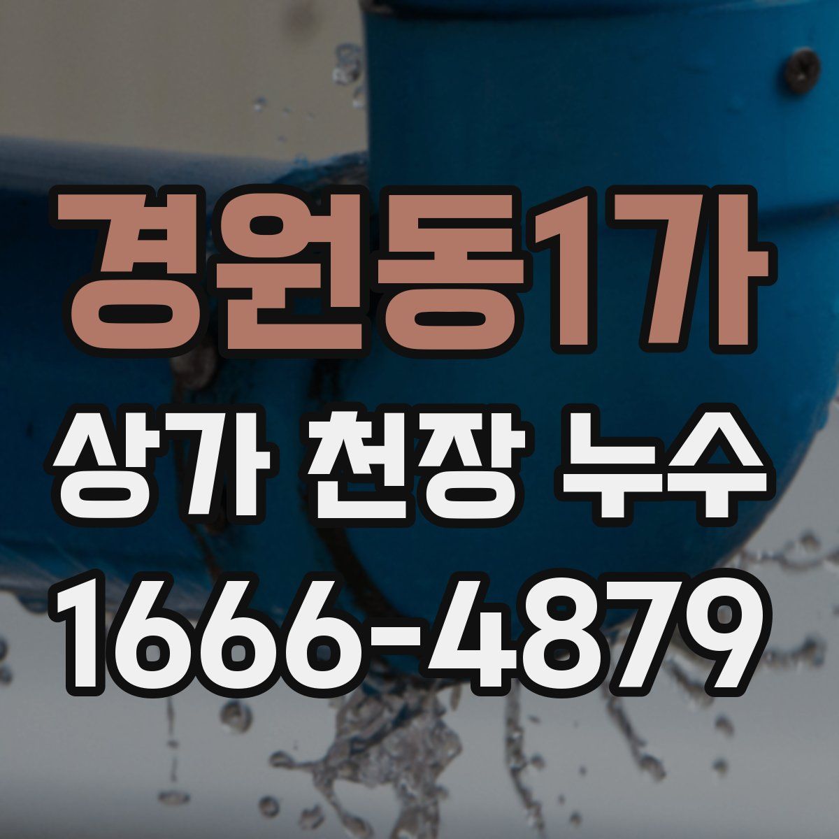 경원동1가 상가 천장 누수