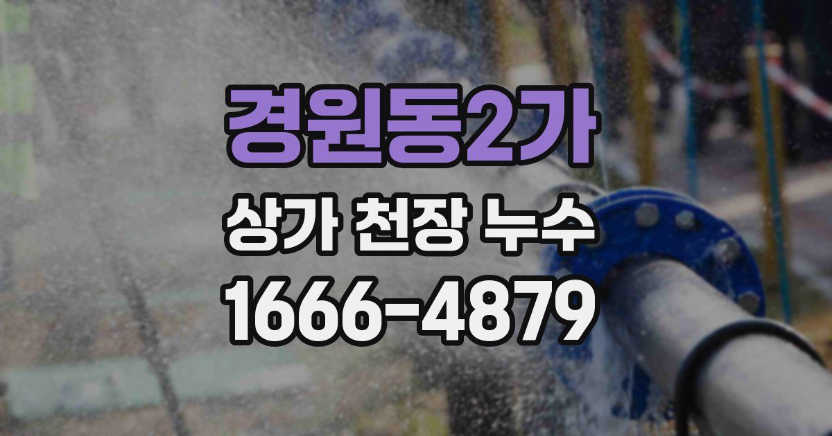 경원동2가 상가 천장 누수