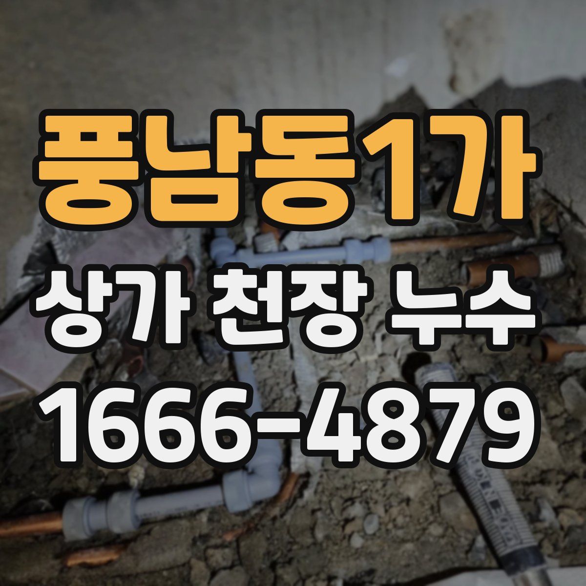 풍남동1가 상가 천장 누수