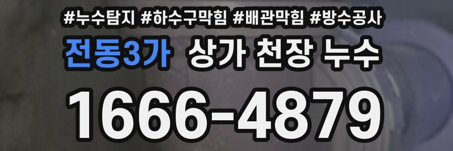 전동3가 상가 천장 누수