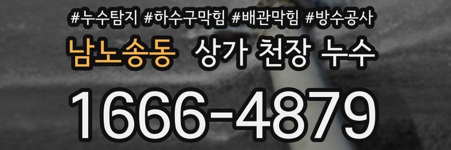 남노송동 상가 천장 누수
