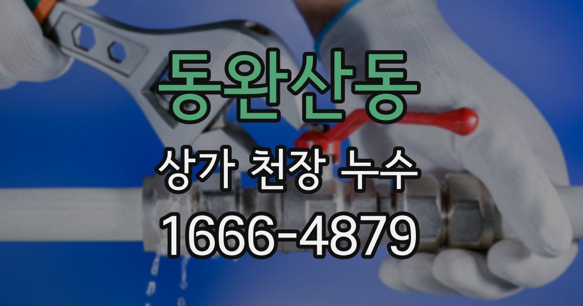 동완산동 상가 천장 누수