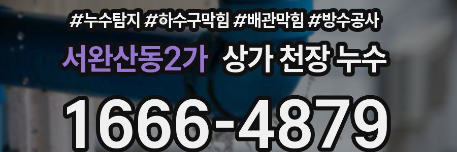 서완산동2가 상가 천장 누수