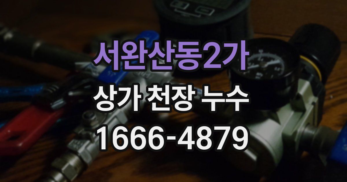 서완산동2가 상가 천장 누수