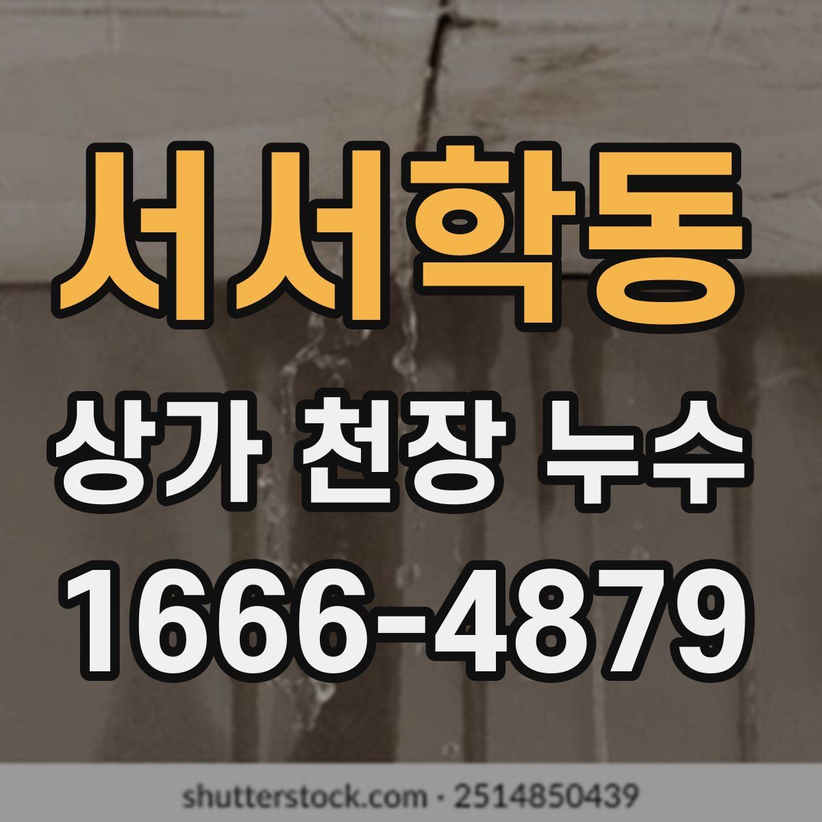 서서학동 상가 천장 누수