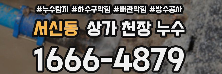 서신동 상가 천장 누수