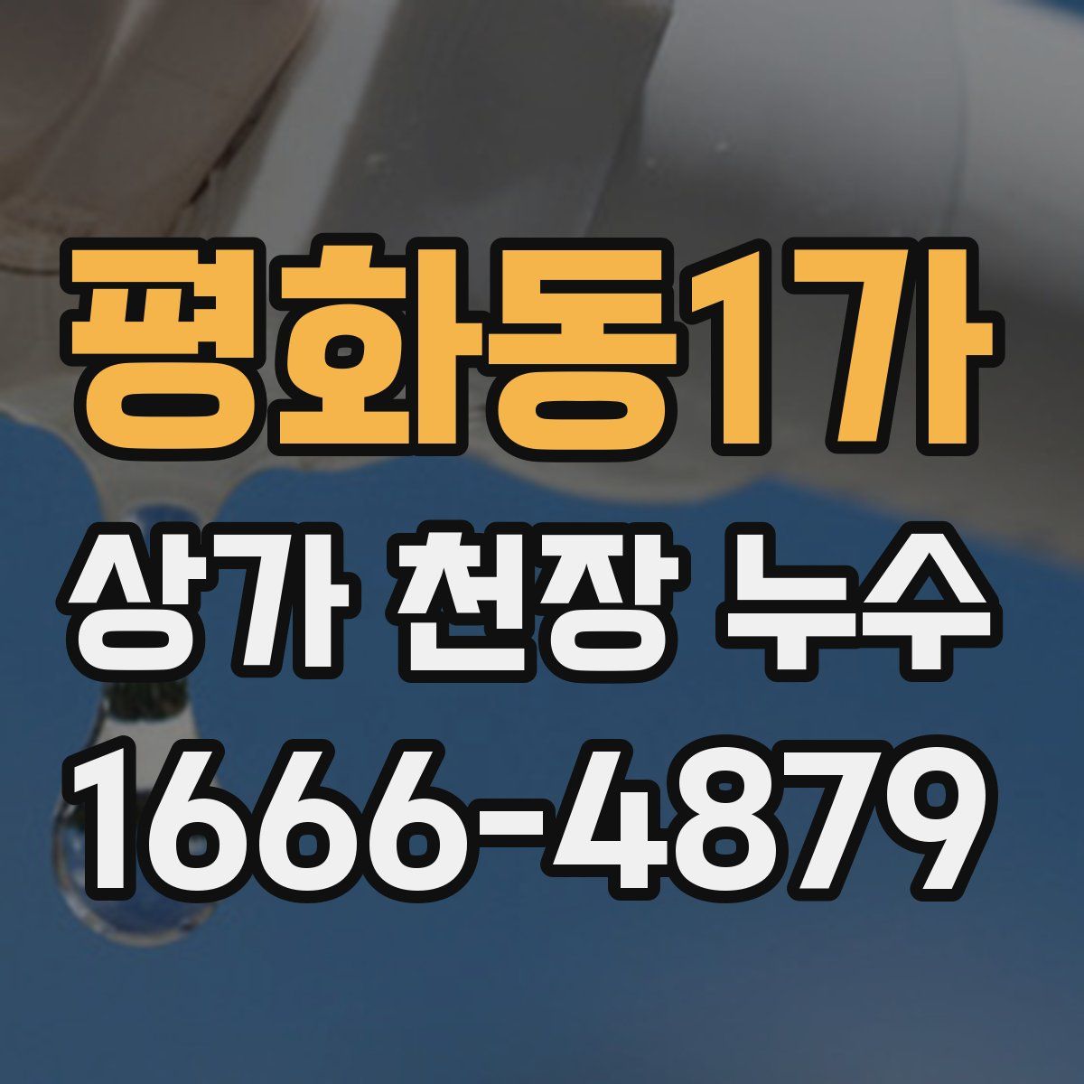 평화동1가 상가 천장 누수